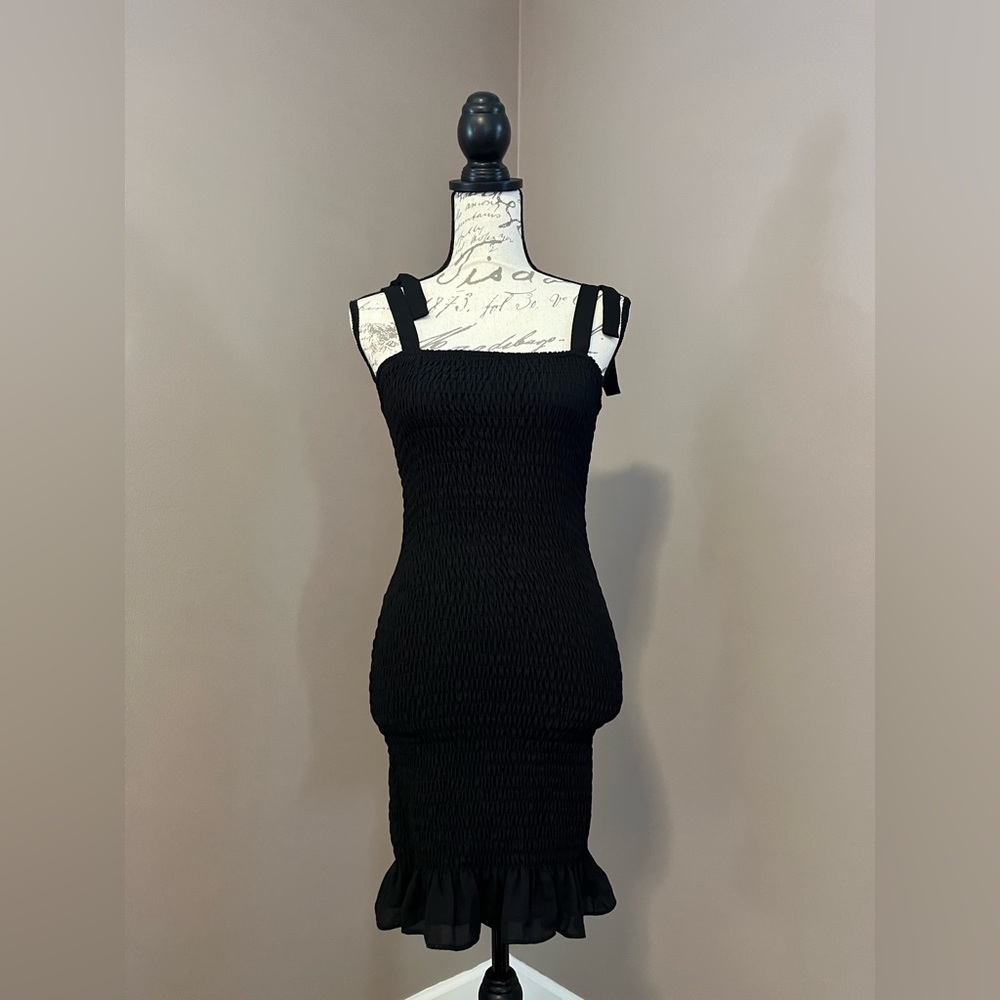 Krisa Black Bodycon Dress, Size XS